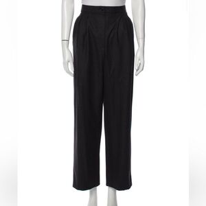 Chanel wide leg wool pants. They look black, but they dark charcoal gray